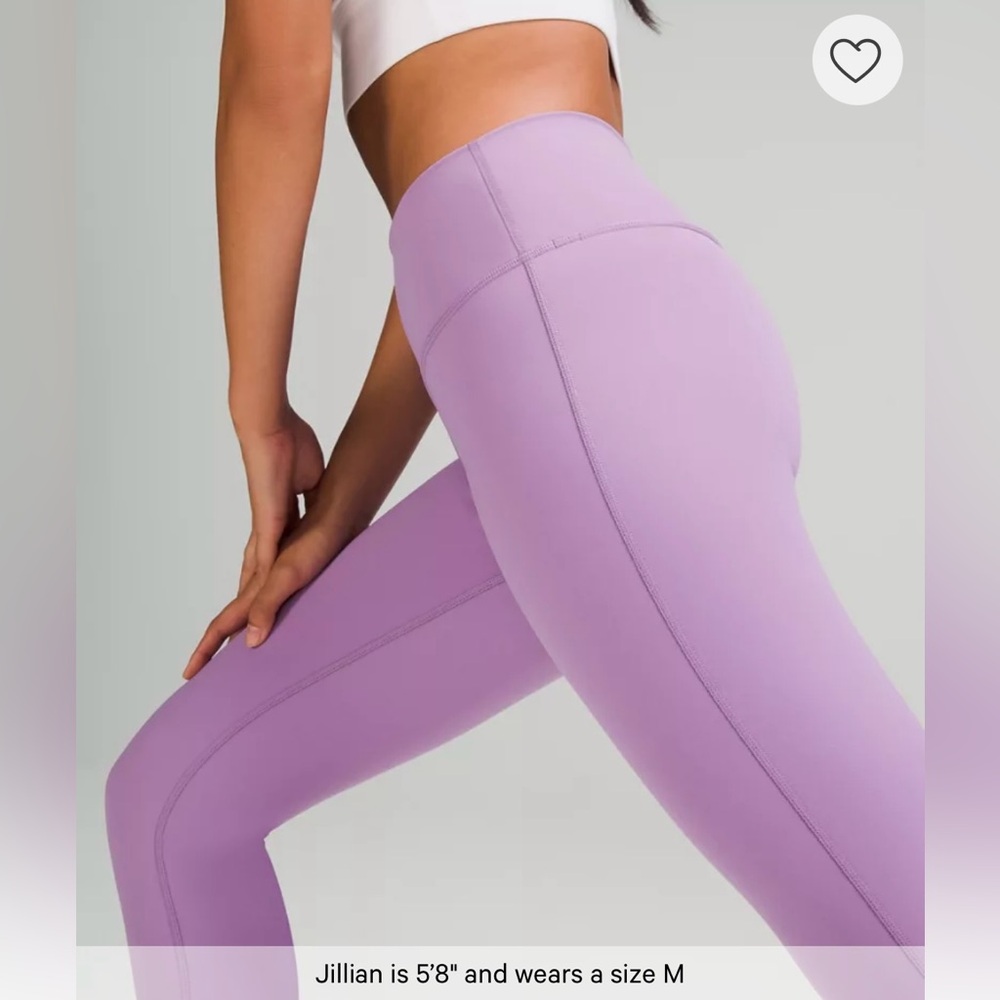 Lululemon Wunder Under HR tight 25” Luxtreme size 6 wisteria purple